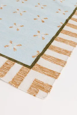 Bellus Hand-Woven Rug - Blue, Polyester product