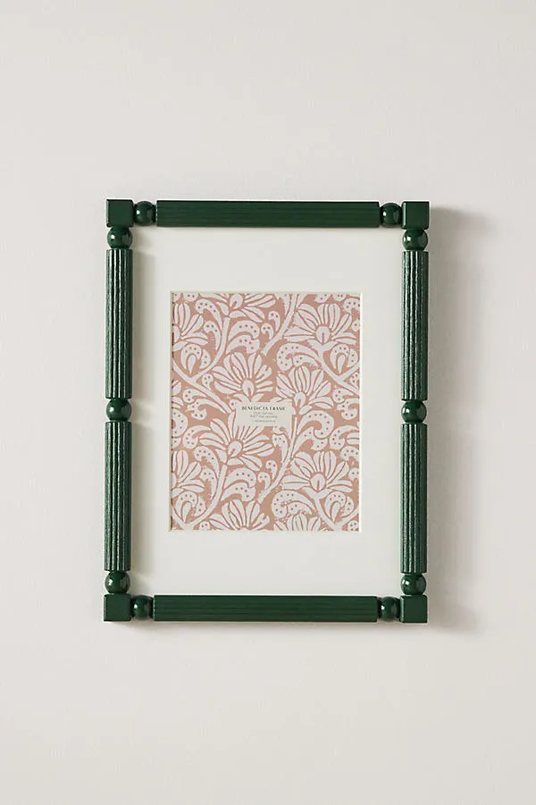 Benedicta Gallery Runner Picture Frame - Green, Resin by Anthropologie
