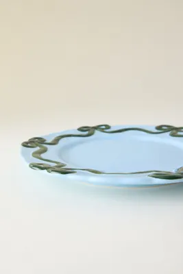 Benedita Bow Stoneware Side Plate - Green product