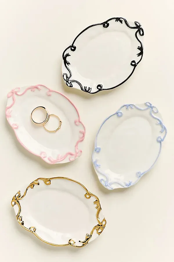 Benedita Bow Trinket Dish - Black product