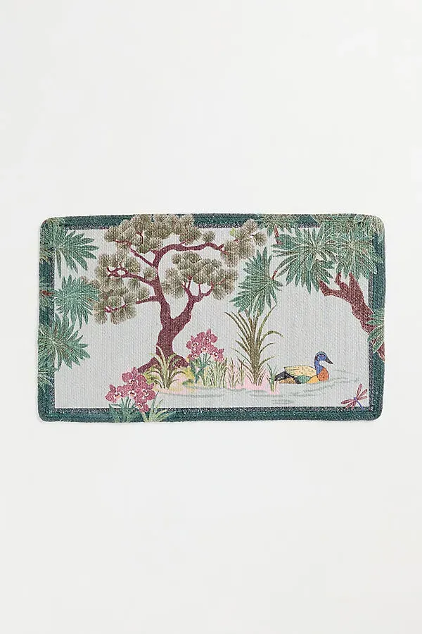 Bernadette Bath Mat - Green, Cotton product