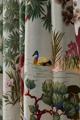 Bernadette Blackout Curtain - Green, Cotton product