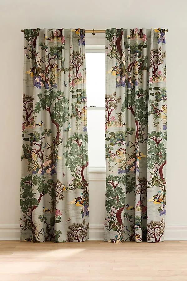 Bernadette Woven Printed Curtain - Cotton product
