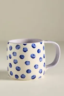 Berry Berry Stoneware Mug - Blue product
