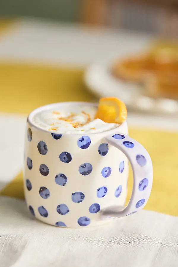 Berry Berry Stoneware Mug by Anthropologie