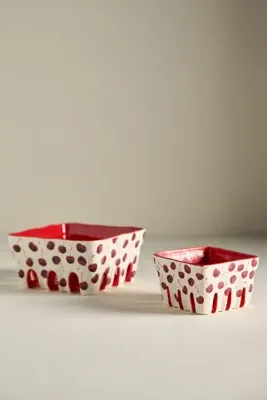 Berry Icon Handpainted Stoneware Berry Basket product