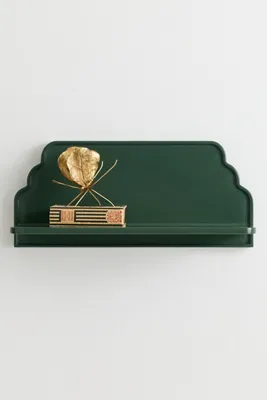Betti Wall Shelf - Green, Burl Veneer product