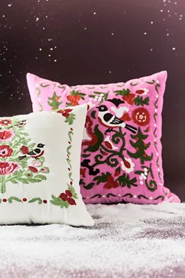 Bianca Suzani Embroidered Cushion - Cotton by Anthropologie, image 2