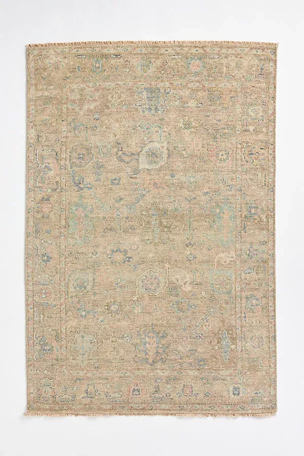 Biscayne Hand-Knotted Rug - Blue, Wool by Anthropologie