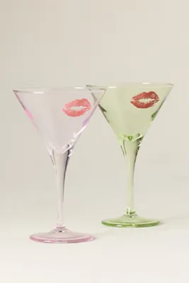 Bisous Martini Glass by Anthropologie, alternate view