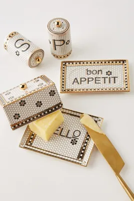 Bistro Salt & Pepper Shakers - Tile Motif product