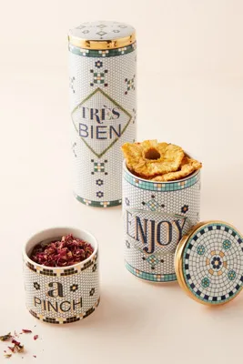 Bistro Tile Enjoy Canister - Mint product