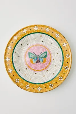 Bistro Tile Garden Edition Dessert Plate - Pink, Stoneware by Anthropologie, image 2