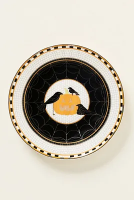 Bistro Tile Halloween Edition Dessert Plate - Orange, Stoneware product