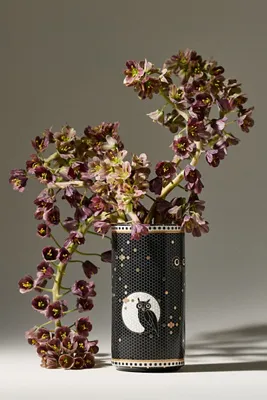 Bistro Tile Halloween Edition Stoneware Vase alternate view