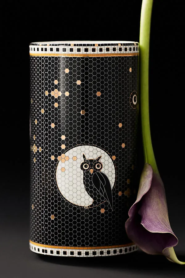 Bistro Tile Halloween Edition Stoneware Vase product