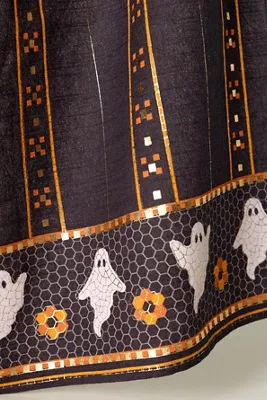Bistro Tile Halloween Edition Tea Towel - White, Cotton product