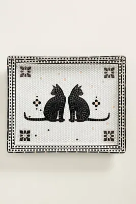 Bistro Tile Halloween Edition Vanity Tray - Stoneware by Anthropologie, image 2