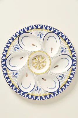 Bistro Tile Italia Oyster Serve Platter - Stoneware product