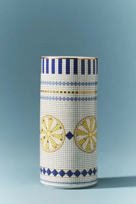 Bistro Tile Italy Edition Stoneware Vase - Yellow product