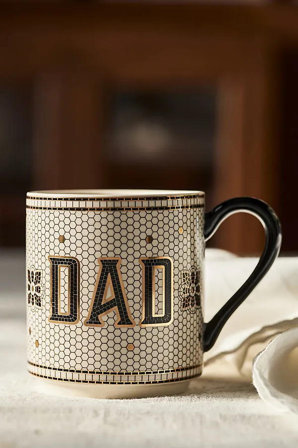 Bistro Tile Name Mug - Stoneware product