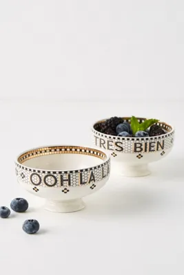 Bistro Tile Nut Bowl - Black, Stoneware product