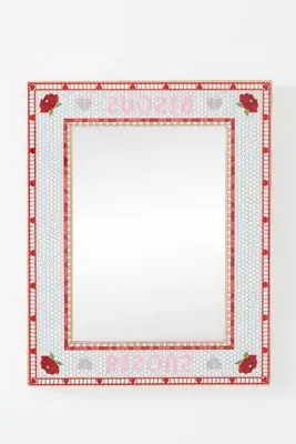 Bistro Tile Portrait Gallery Wall Mirror - 24k Gold Accent product