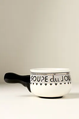 Bistro Tile Soup Bowl - Black, Stoneware product