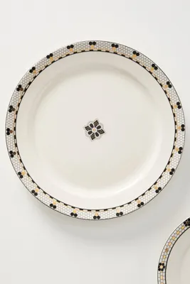 Bistro Tile Stoneware Dinner Plates Set of 4 - Black product