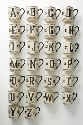 Bistro Tiled Margot Monogram Mug product