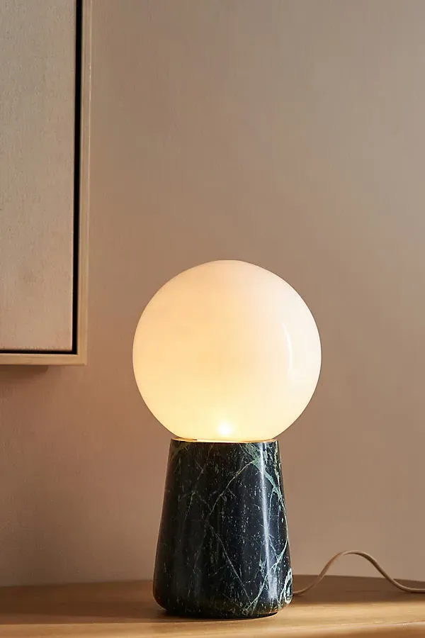 Bjorn Globe Table Lamp - Marble by Anthropologie