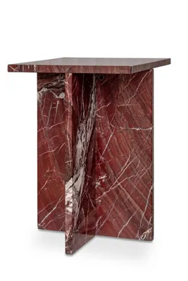 Blair Rosso Marble Accent Table by Anthropologie, alternate view