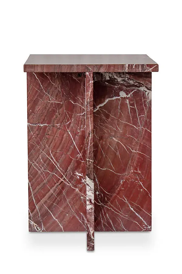 Blair Rosso Marble Accent Table by Anthropologie