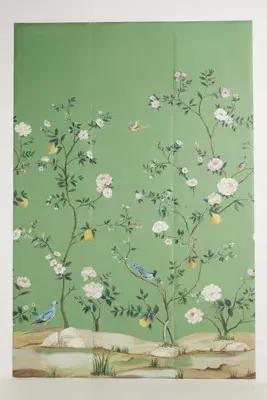 Blossom Chinoiserie Peel & Stick Wall Mural - Green product