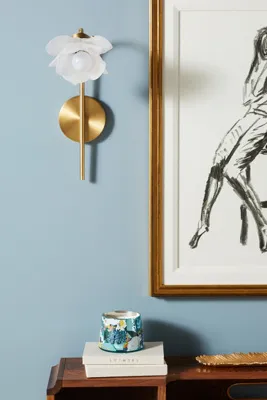 Blossom Glass Flower Sconce Wall Light - Gold product