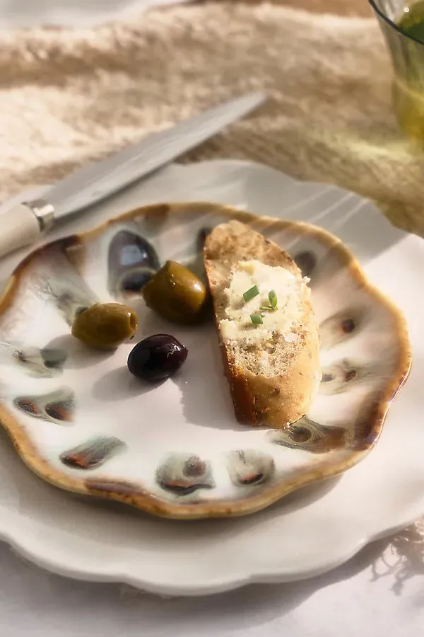 Blue Pheasant Amoria Stoneware Bread Plates Set of 4 by Anthropologie