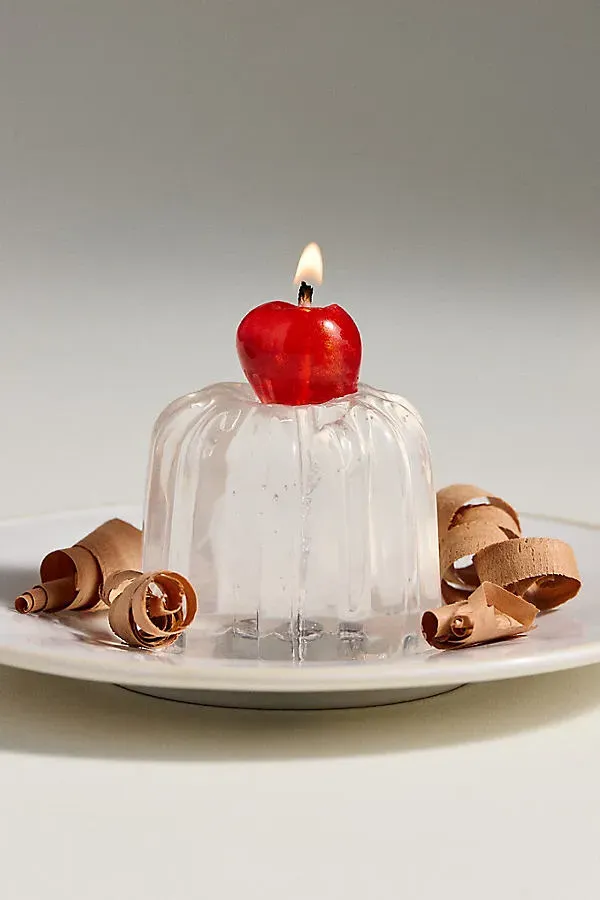 BODI Floral Twilight Fig Shaped Wax Candle by Anthropologie