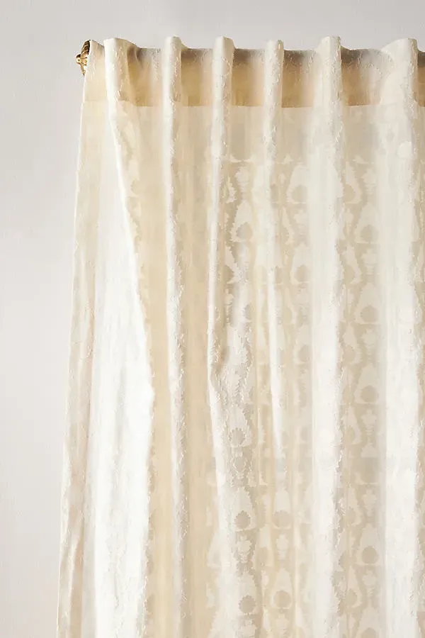 Bohana Sheer Curtain - White, Polyester/Cotton product