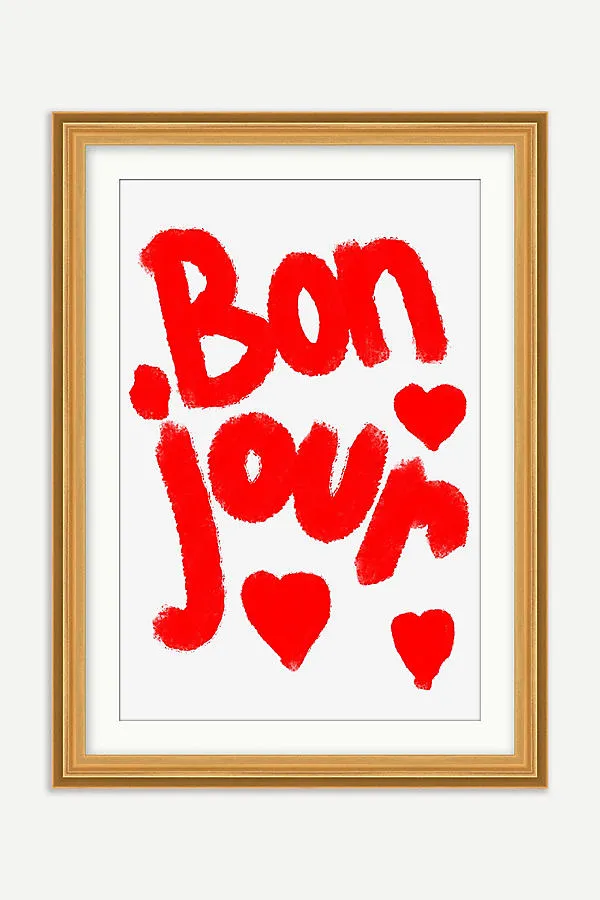 Bonjour Wall Art - Red product