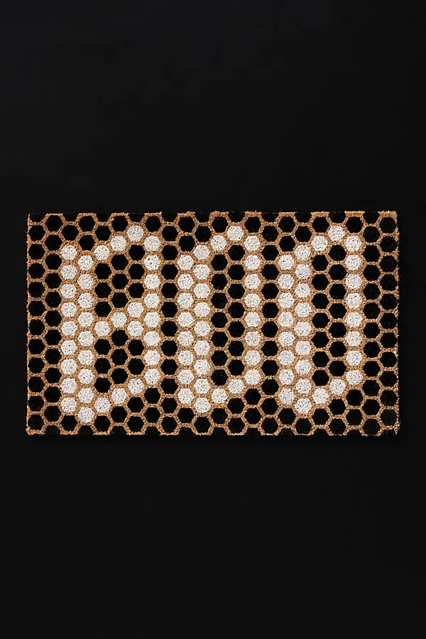 Boo Tile Coir Printed Doormat - Black product