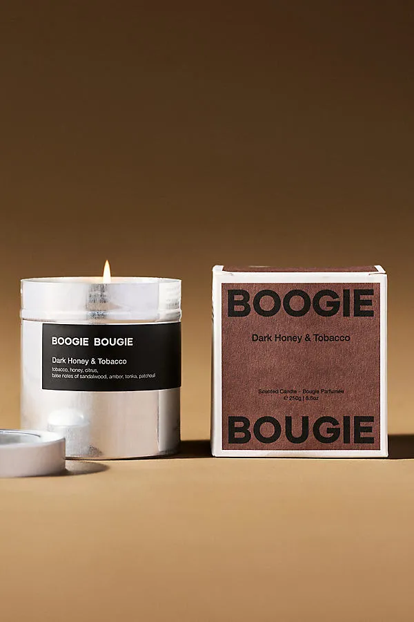 Boogie Bougie Dark Honey & Tobacco Boxed Tin Candle - Brown product