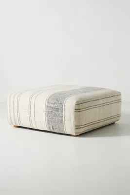 Boro Stripe Kori Modular Ottoman - Blue, Cotton product