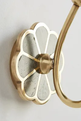 Botanist Bath Hook - Grey, Brass product