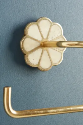 Botanist Toilet Paper Holder - Gold, Brass by Anthropologie, image 2