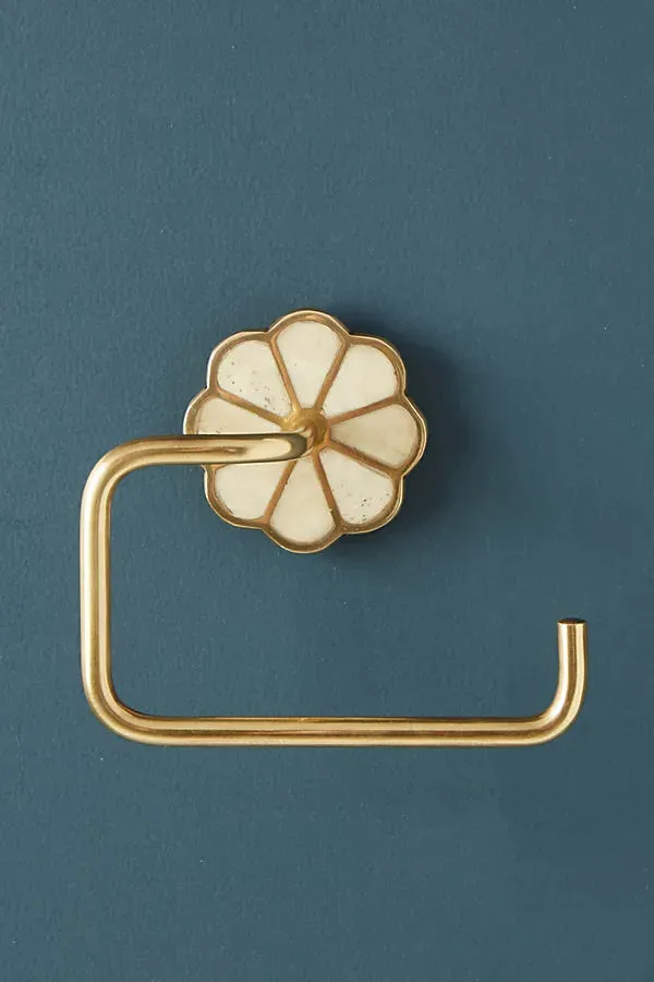 Botanist Toilet Paper Holder - Gold, Brass by Anthropologie