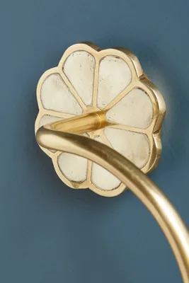 Botanist Towel Ring - Gold, Brass by Anthropologie, alternate view