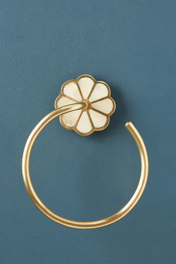 Botanist Towel Ring - Gold, Brass by Anthropologie
