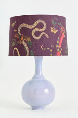 Bottleneck Ceramic Lamp Base - Blue product