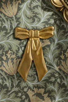 Bow Metal Gallery Wall Charm - Gold, Cast Aluminum product