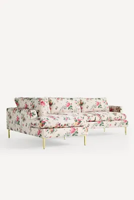 Bowen Camille Chaise Sectional - Polyester/Linen product